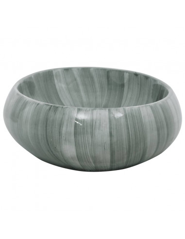 Lavabo da Appoggio Verde Ovale 59x40x15 cm Ceramica