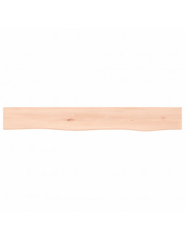 Ripiano a Parete 80x10x4 cm Legno Massello Rovere Non Trattato