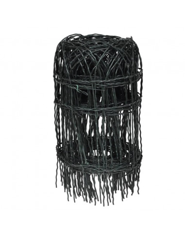 Recinzione per Giardino in Ferro Verniciato a Polvere 10x0,4 m