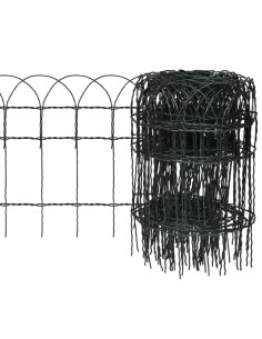 Recinzione per Giardino in Ferro Verniciato a Polvere 25x0,4 m 2