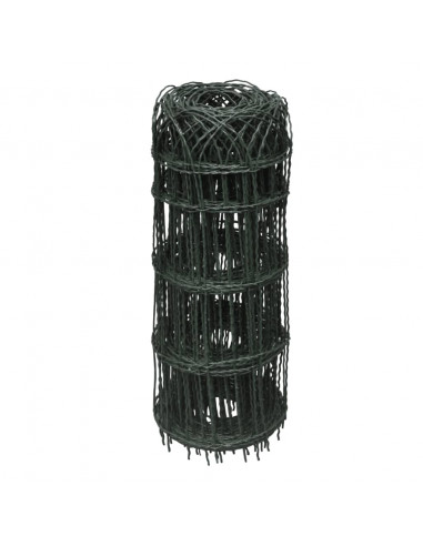 Recinzione per Giardino in Ferro Verniciato a Polvere 25x0,65 m