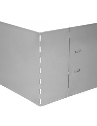 Set 5 pz Bordo prato flessibile in acciaio galvanizzato 100 x 14 cm