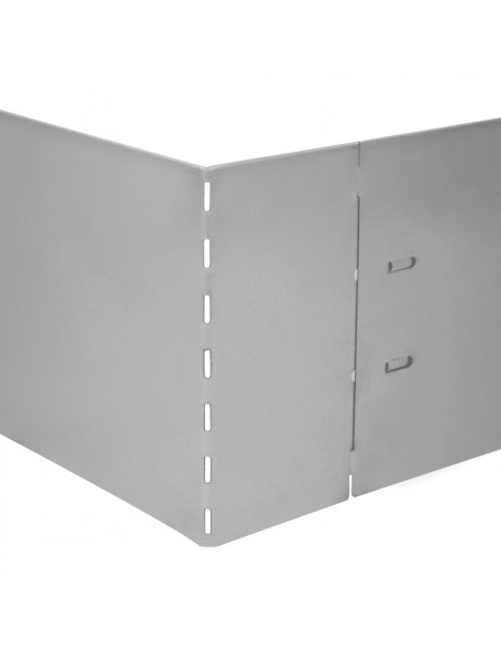 Set 5 pz Bordo prato flessibile in acciaio galvanizzato 100 x 14 cm