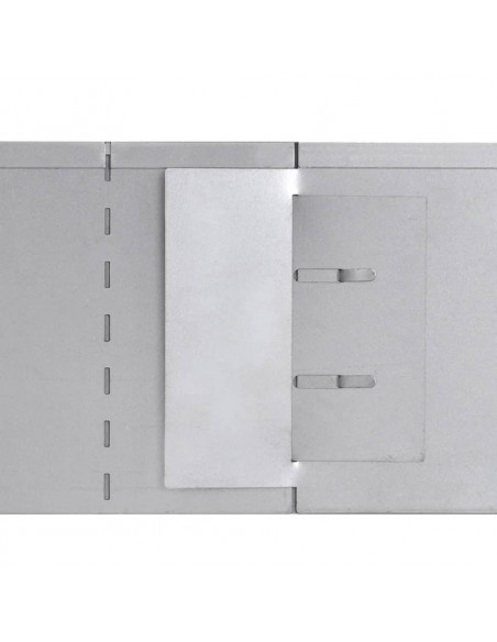 Pannelli di Recinzione per Prato 5 pz Acciaio Zincato 100x20 cm