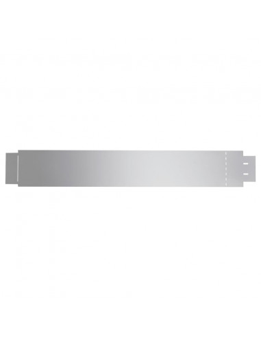 Set 10 pz Bordo prato flessibile in acciaio galvanizzato 100 x 14 cm