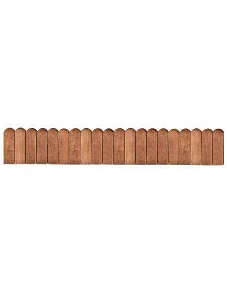 Rotoli di Bordura 2 pz 120 cm in Legno di Pino Impregnato