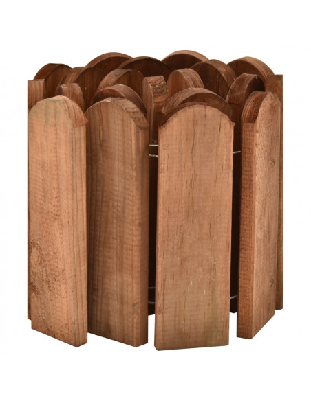 Rotoli di Bordura 2 pz 120 cm in Legno di Pino Impregnato