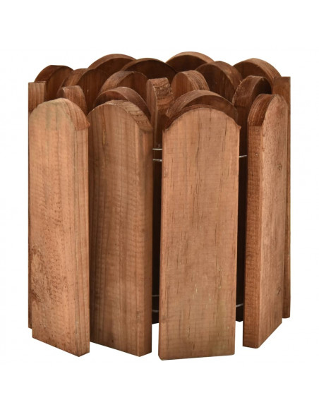 Rotoli di Bordura 3 pz 120 cm in Legno di Pino Impregnato