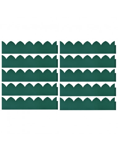 Bordature per Prato 10 pz Verdi 65x15 cm in PP