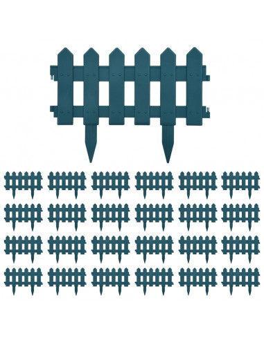 Bordi per Prato 25 pz Verdi 10 m in PP