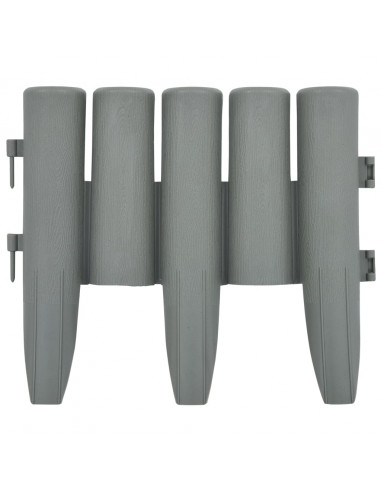 Bordature per Prato 36 pz Grigie 10 m in PP