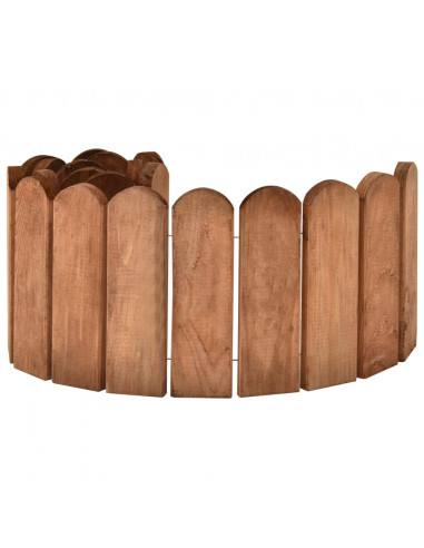 Rotolo di Bordura Marrone 120cm in Legno di Pino impregnato