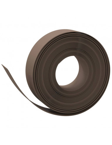 Bordature da Giardino 2 pz Marroni 10 m 15 cm in Polietilene