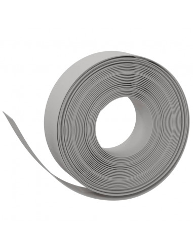 Bordature da Giardino 5 pz Grigie 10 m 15 cm in Polietilene