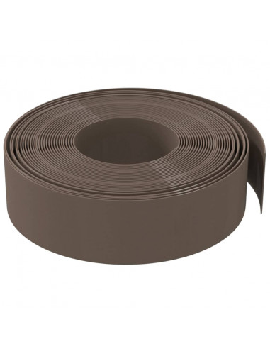 Bordature da Giardino 5 pz Marroni 10 m 15 cm in Polietilene