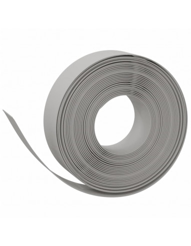 Bordature da Giardino 2 pz Grigie 10 m 15 cm in Polietilene