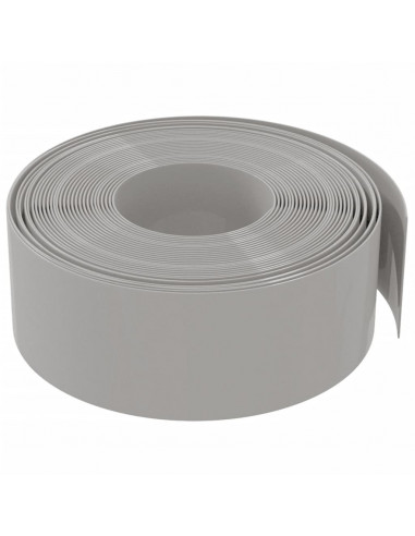 Bordature da Giardino 2 pz Grigie 10 m 20 cm in Polietilene