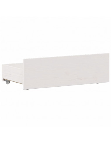 Giroletto senza Materasso con Testiera Bianco 90x200 cm Pino