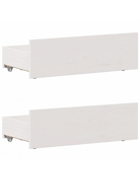 Giroletto senza Materasso con Testiera Bianco 90x200 cm Pino