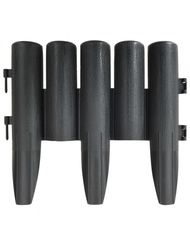 Bordature per Prato 36 pz Antracite 10 m in PP