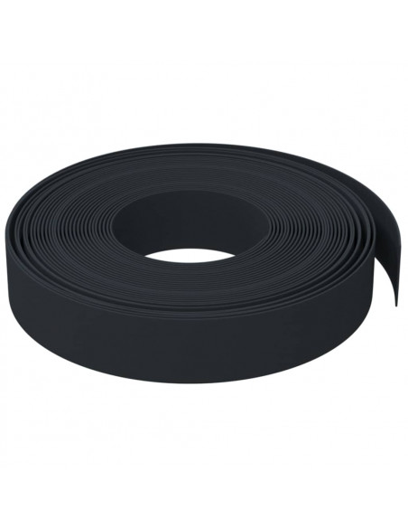 Bordature da Giardino 5 pz Nere 10 m 10 cm in Polietilene