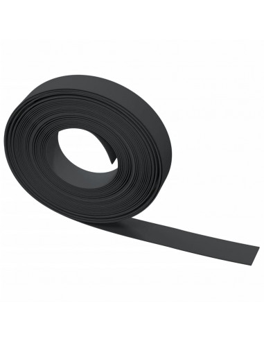Bordature da Giardino 5 pz Nere 10 m 10 cm in Polietilene