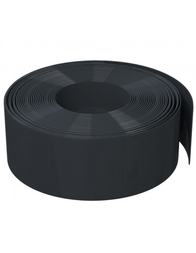 Bordature da Giardino 4 pz Nere 10 m 20 cm in Polietilene
