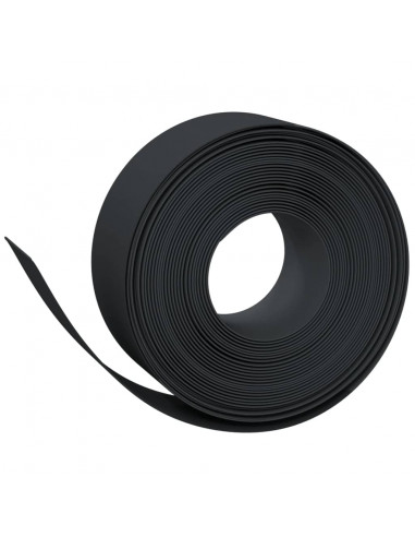 Bordature da Giardino 5 pz Nere 10 m 20 cm in Polietilene