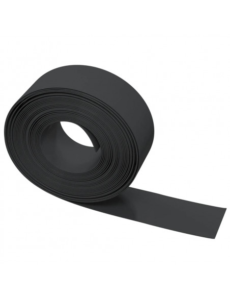 Bordature da Giardino 5 pz Nere 10 m 20 cm in Polietilene