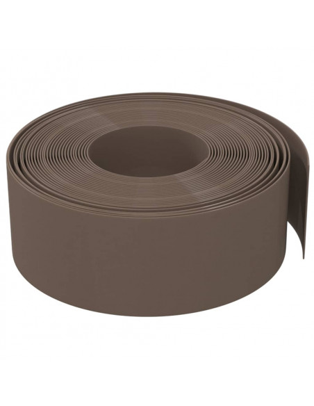 Bordature da Giardino 2 pz Marroni 10 m 20 cm in Polietilene