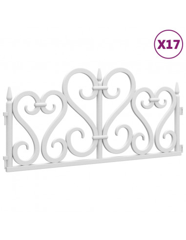 Bordi per Prato 17 pz Bianchi 10 m in PP