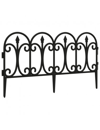 Bordi per Prato 17 pz Neri 10 m in PP