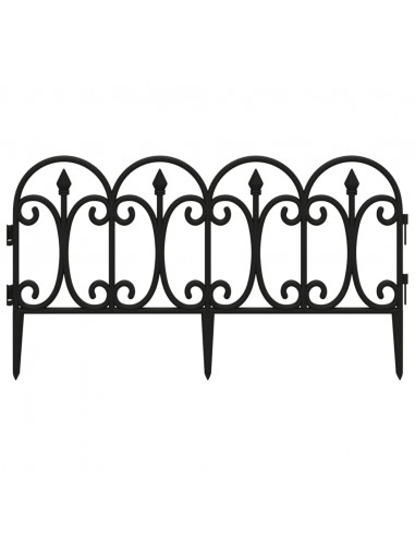 Bordi per Prato 17 pz Neri 10 m in PP