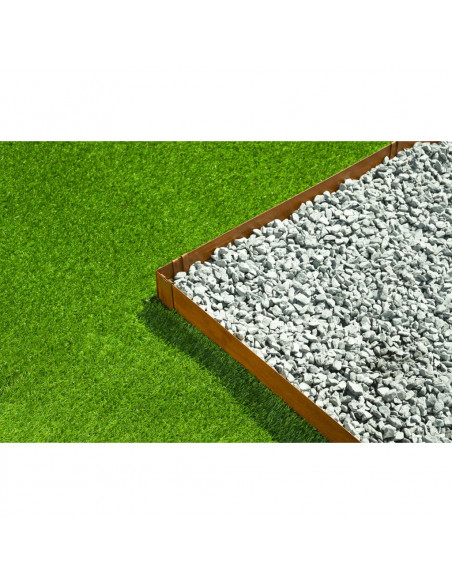 Nature Bordatura da Giardino 3 pz 91,4x10,2 cm Acciaio Corten