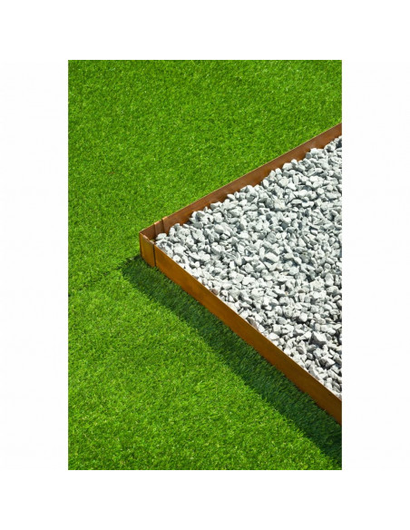 Nature Bordatura da Giardino 3 pz 91,4x10,2 cm Acciaio Corten