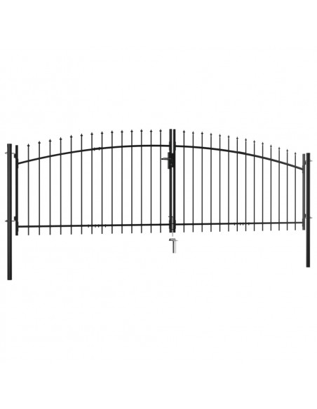 Cancello Doppio con Punte a Lancia 400x175 cm