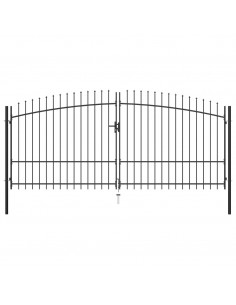 Cancello Doppio con Punte a Lancia 400x225 cm 2