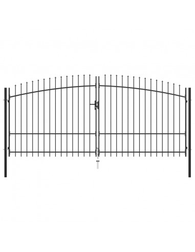 Cancello Doppio con Punte a Lancia 400x225 cm