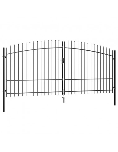 Cancello Doppio con Punte a Lancia 400x225 cm