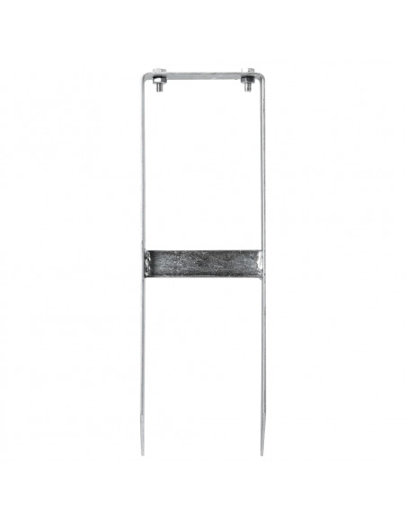 Picchetti di Terra 2 pz per Recinzione WPC in Acciaio 40 cm