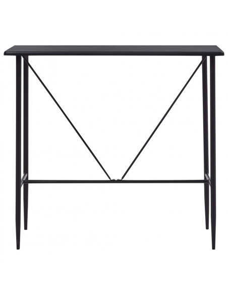 Tavolo da Bar Nero 120x60x110 cm in MDF
