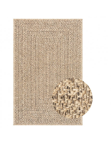 Tappeto ZIZUR 240x340 cm Aspetto Iuta per Interni ed Esterni
