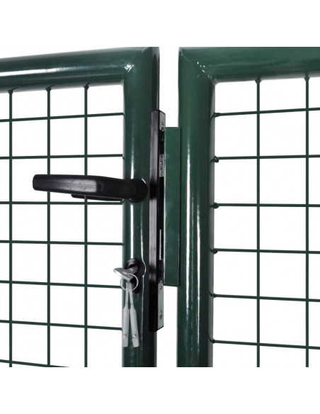Cancello in Acciaio 306x150 cm Verde