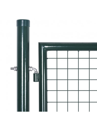 Cancello in Acciaio 306x150 cm Verde