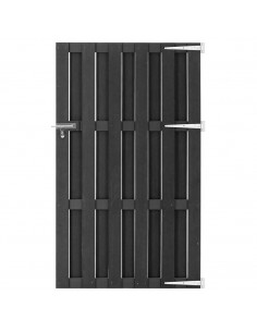 Cancello da Giardino in WPC 100x180 cm Grigio 2