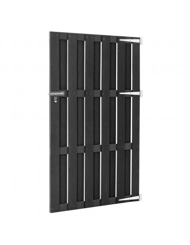 Cancello da Giardino in WPC 100x180 cm Grigio