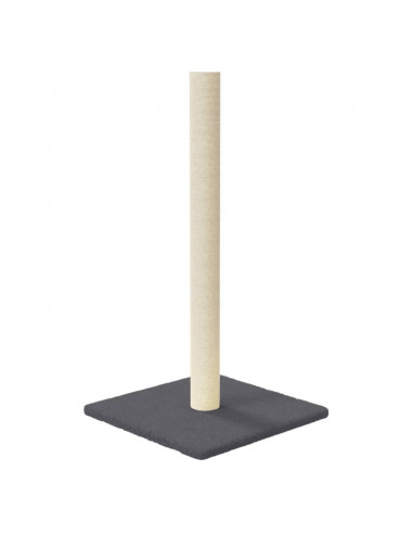 Palo Tiragraffi per Gatti Grigio Scuro 35x35x70 cm
