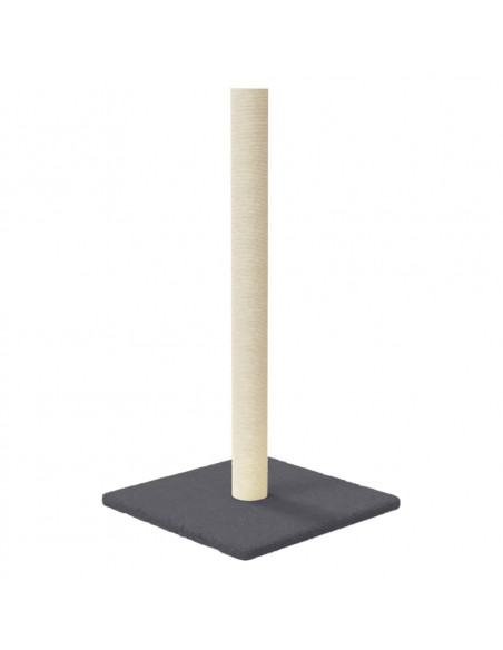 Palo Tiragraffi per Gatti Grigio Scuro 35x35x70 cm
