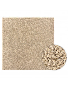 Tappeto ZIZUR 240x240 cm Aspetto Iuta per Interni ed Esterni