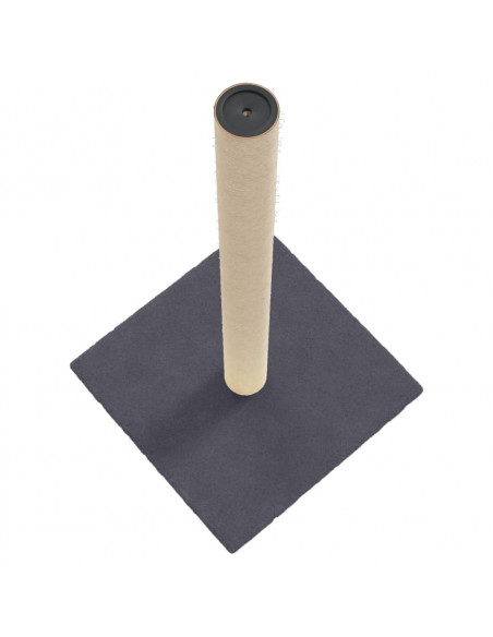 Palo Tiragraffi per Gatti Grigio Scuro 35x35x70 cm